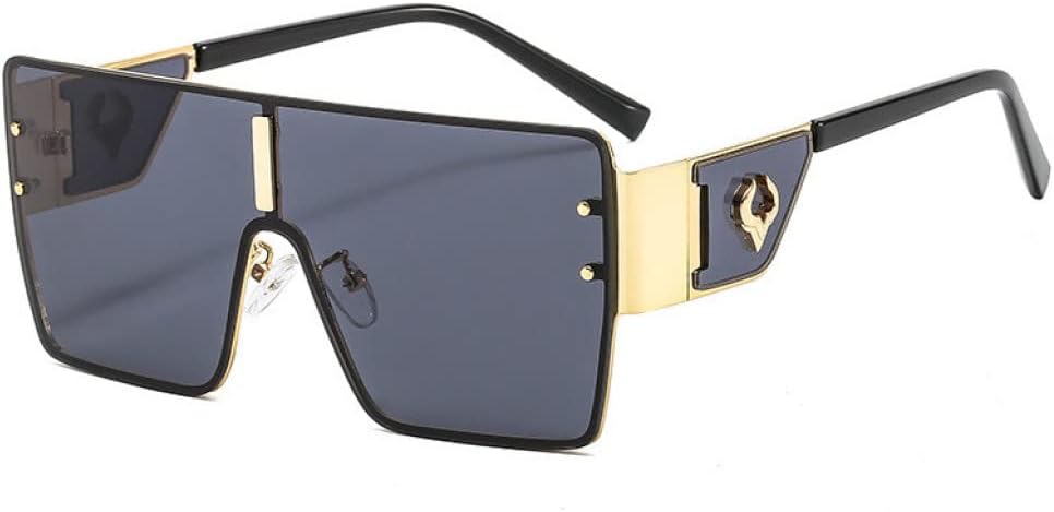 

Женские очки в стиле ретро с металлической оправой и защитой от УФ-излучения UV400, винтажные панк-очки, большие солнцезащитные очки, мужские очки для вождения LANGSER, 5