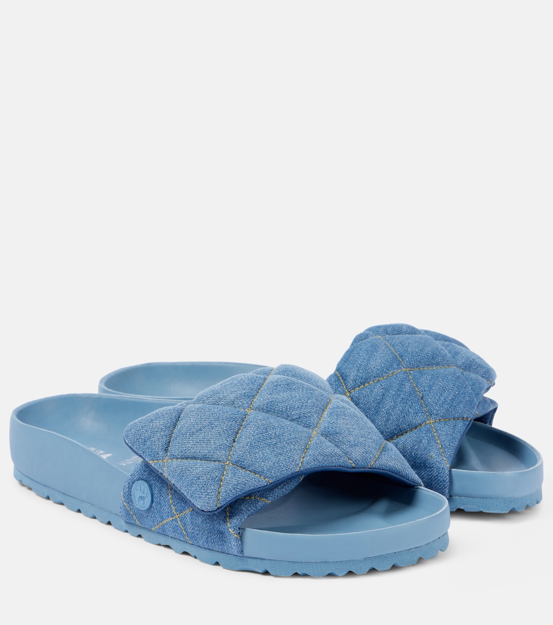 Стеганые джинсовые шлепанцы Sylt Birkenstock 1774, Faded Denim