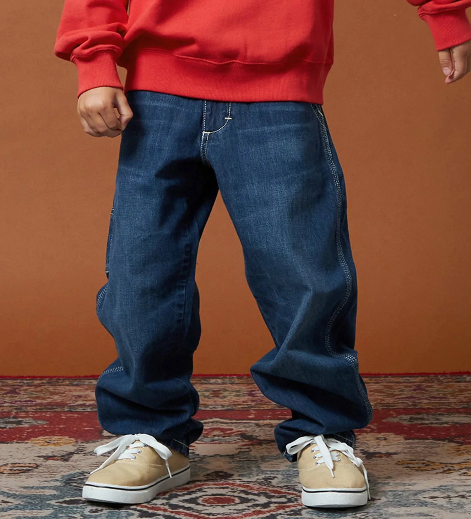 Детские брюки для рисования (размеры 110-160 см) Lee, Medium blue — фото 2