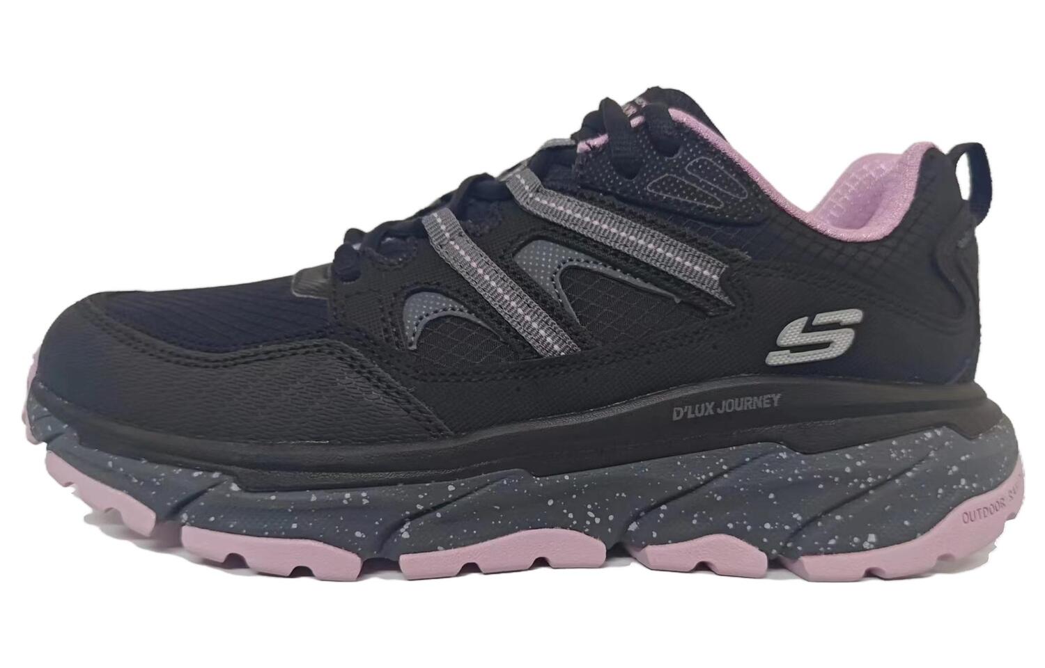 

Кроссовки для активного отдыха женские с низким верхом черного цвета Skechers