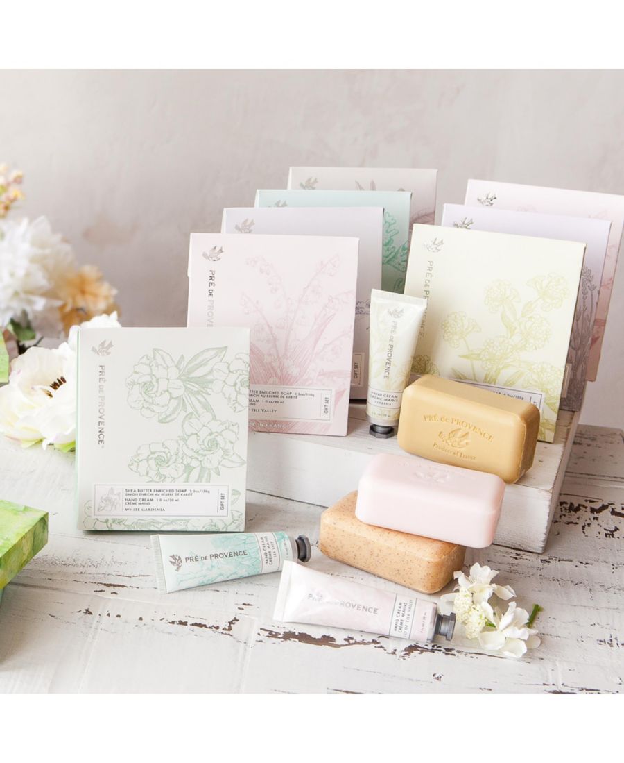 Подарочный набор Pre de Provence Heritage: мыло 150 г и крем для рук 30 мл European Soaps, цвет milk — фото 4
