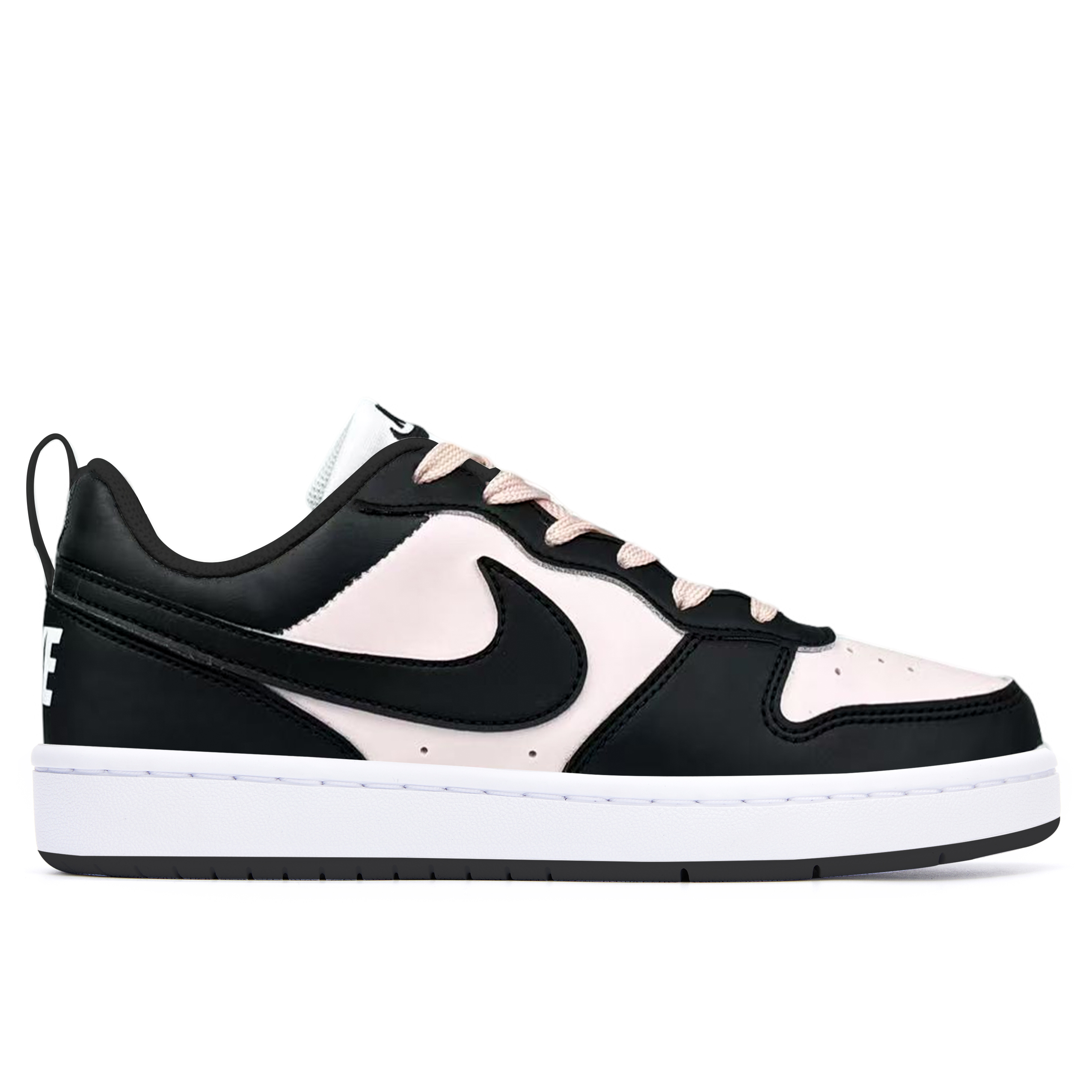 Низкие кроссовки для скейтбординга Court Borough для подростков Nike, черный/розовый — фото 3
