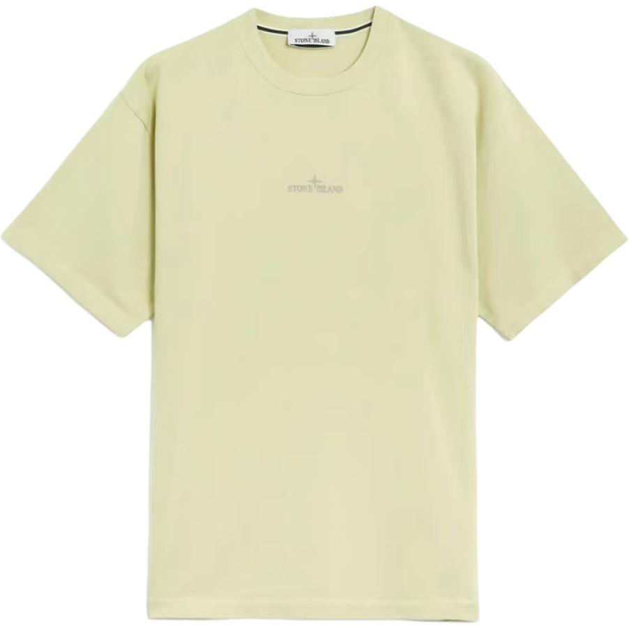 Футболка с коротким рукавом камуфляж STONE ISLAND, фисташковый зеленый — фото 3