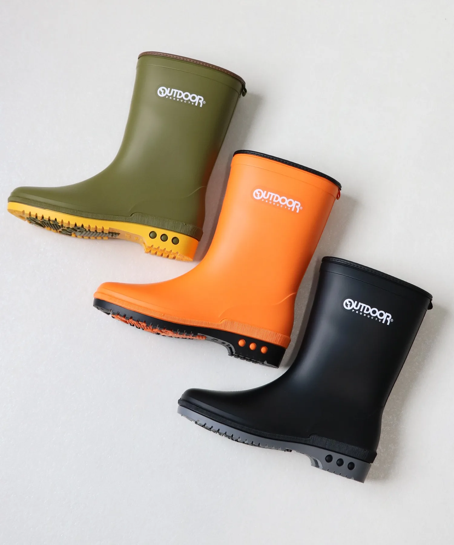 Детские резиновые сапоги OUTDOOR PRODUCTS логотип оранжевые — фото 2