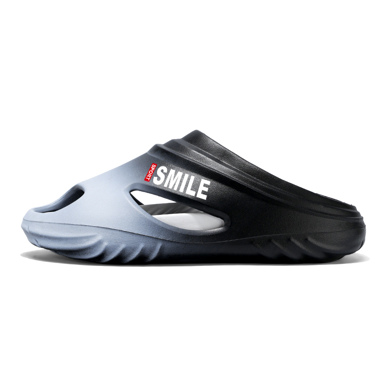 

CariteSport Скользоустойчивые износостойкие слайдеры мужские черно-белые, цвет Black White