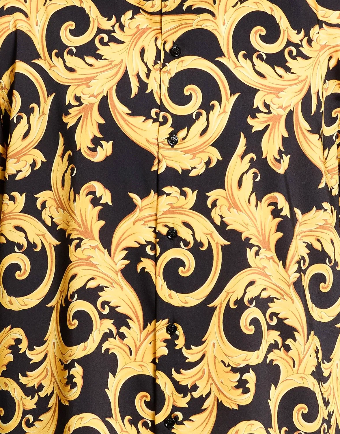 Мужская рубашка с принтом Versace, черный — фото 4