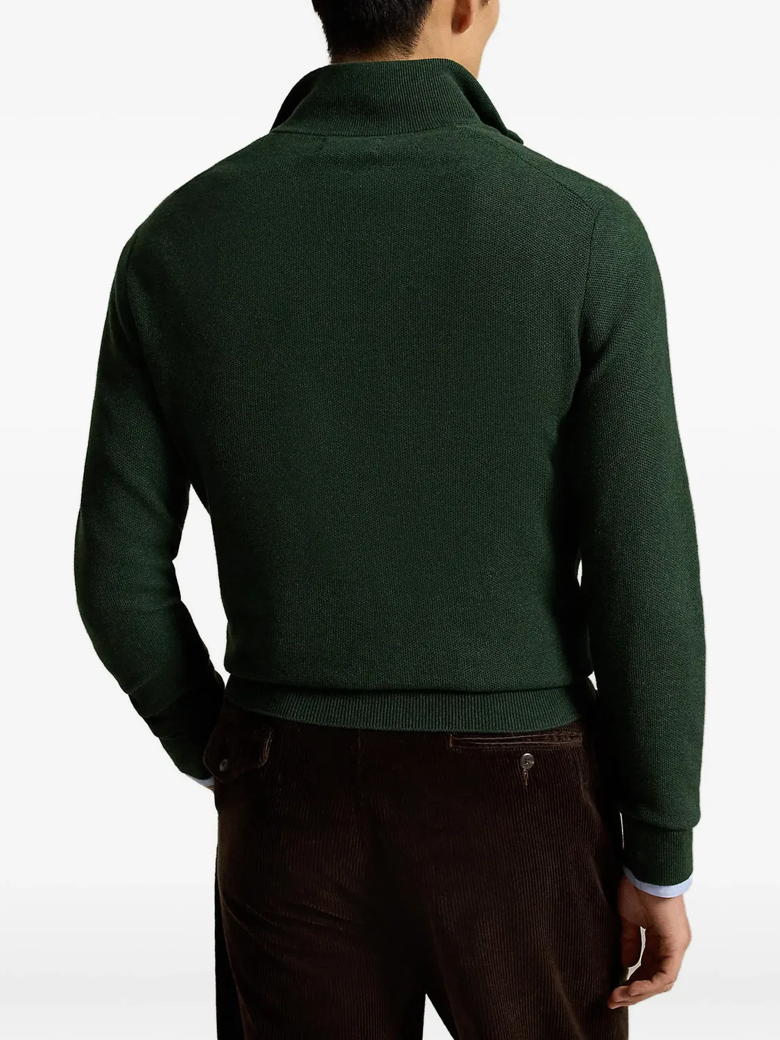 Джемпер на молнии Polo Ralph Lauren, зеленый — фото 3