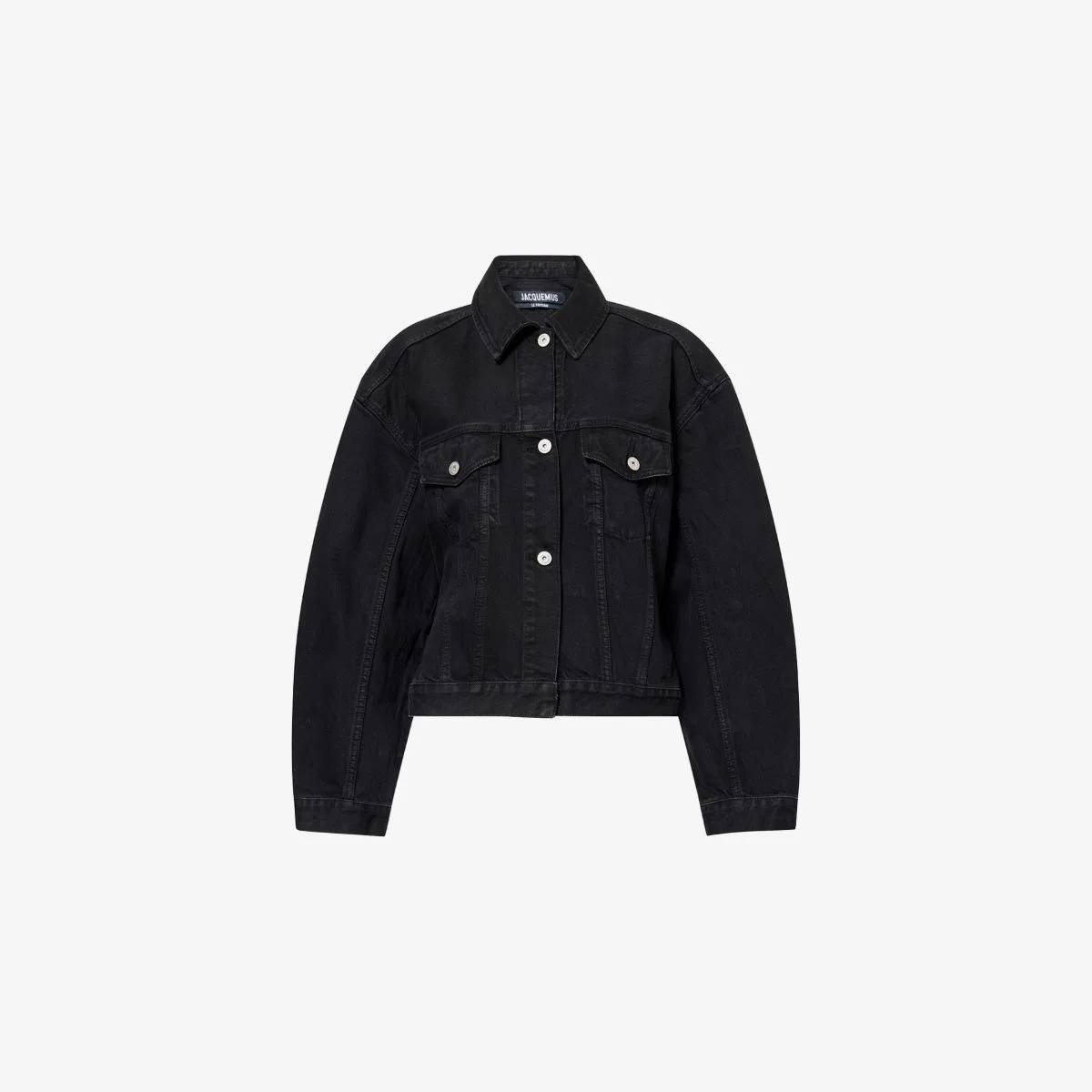 Джинсовая куртка классического кроя La Veste Jacquemus, черный
