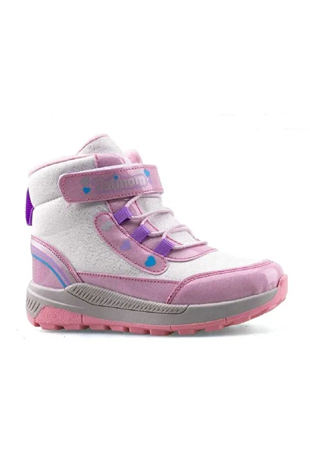 Детские ботинки для девочек с липучкой Colorful half boots Aradığım Herşey, Pink