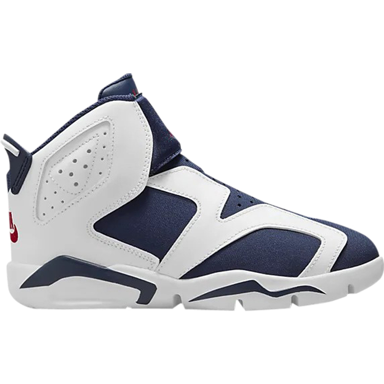 

Кроссовки Jordan 6 Retro Little Flex PS 'White Midnight Navy', белый