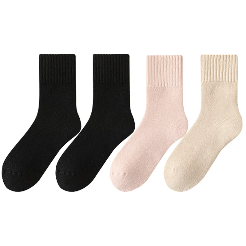 Детские носки с принтом, набор из 4 пар, Black Black Pink Khaki MIIOW