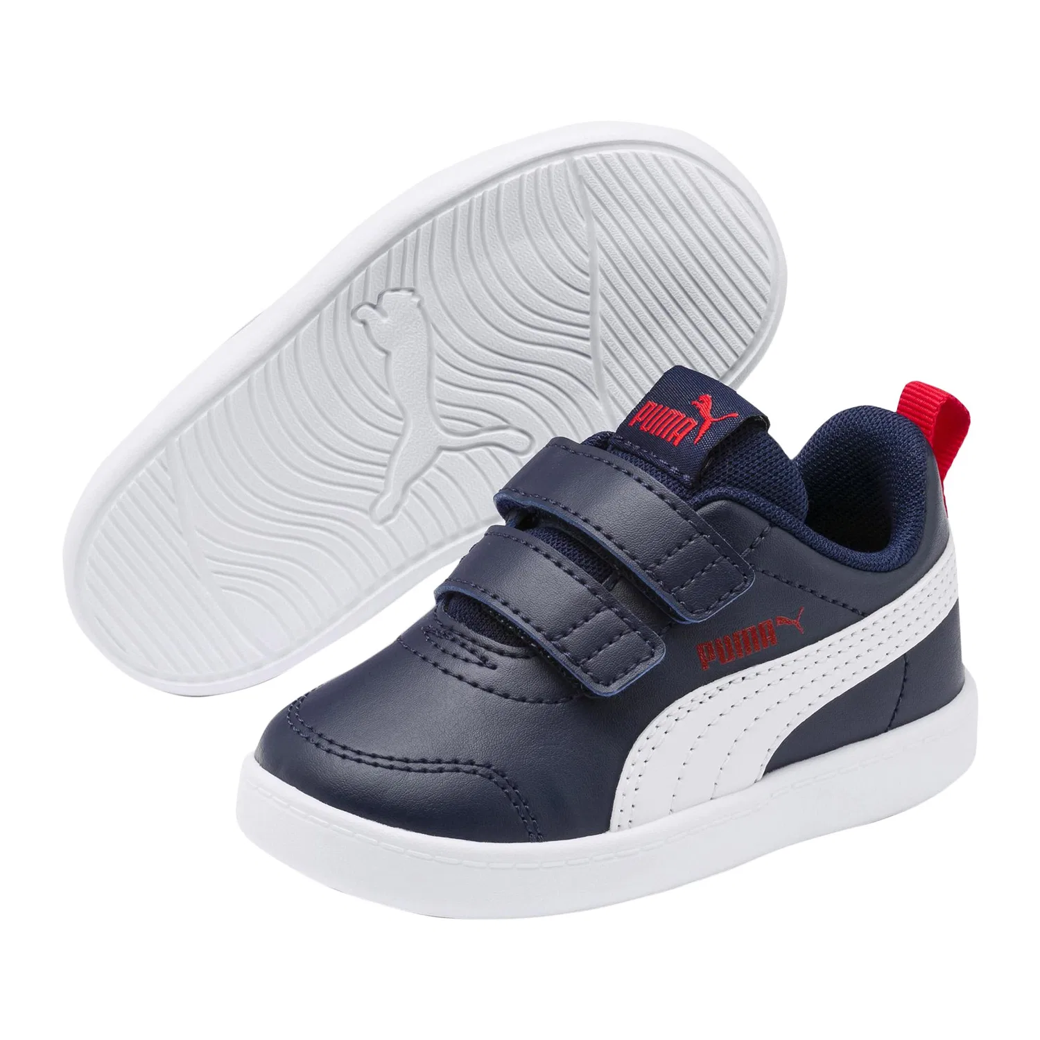 Детские кроссовки с текстильным верхом Puma Courtflex V2 V Inf, Blau — фото 3