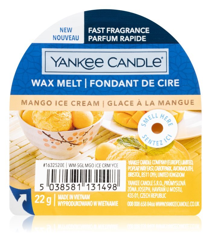 

Воск для аромалампы Yankee Candle Mango Ice Cream