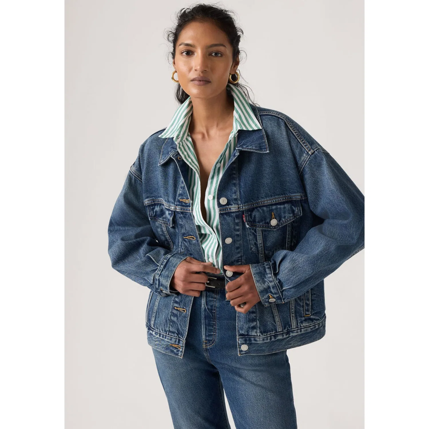 Женская джинсовая куртка оверсайз 90S TRUCKER Levi's, WONDER WHY — фото 2