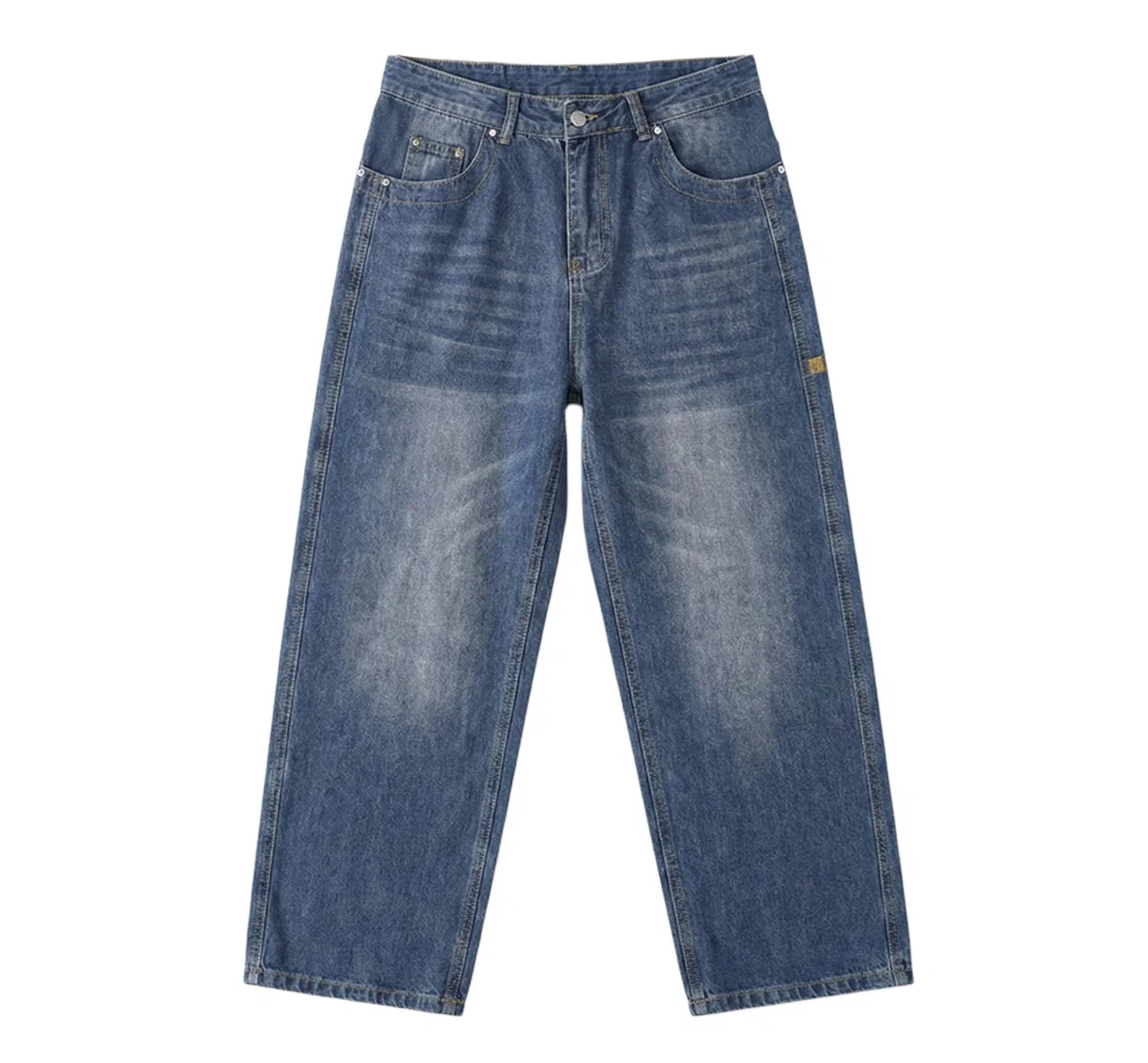 Детские джинсы свободного кроя Red bean, Dark Blue