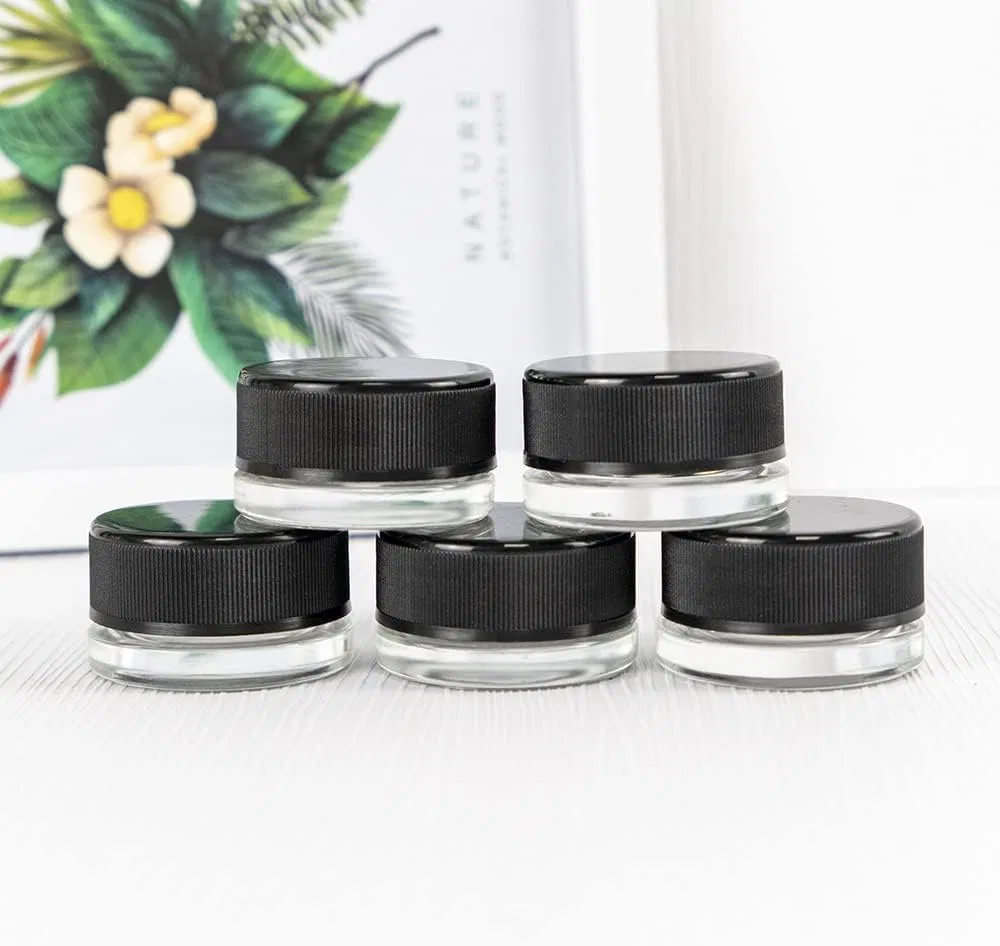 Кремовая баночка стеклянная Jarvials, набор 10 шт, 9 мл, Black — фото 4