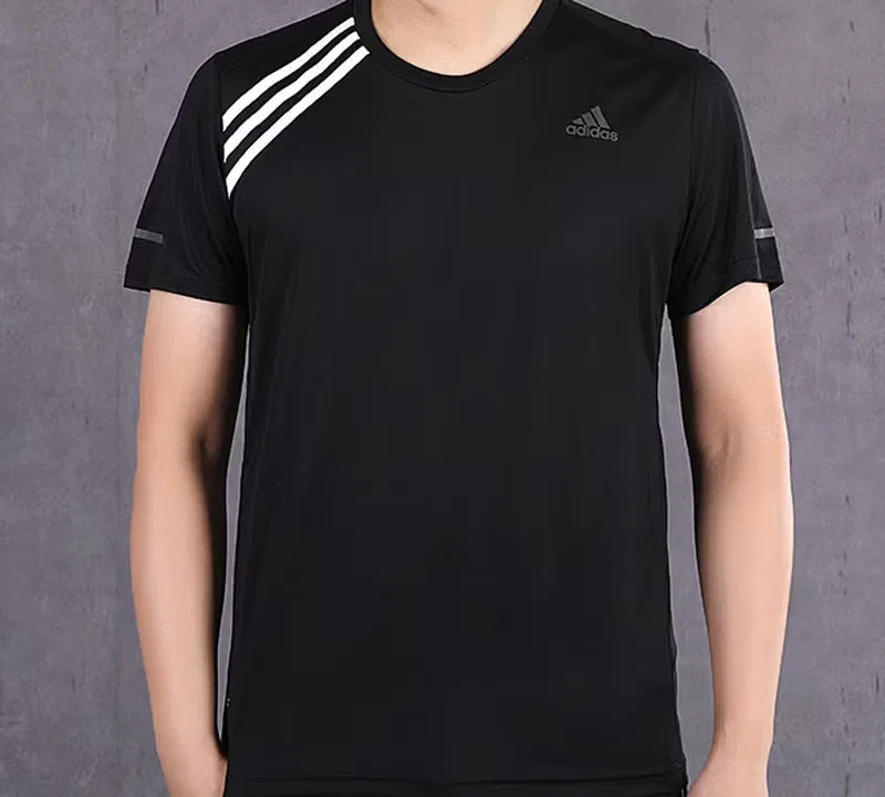 Футболка с принтом в клетку Adidas, черный — фото 3
