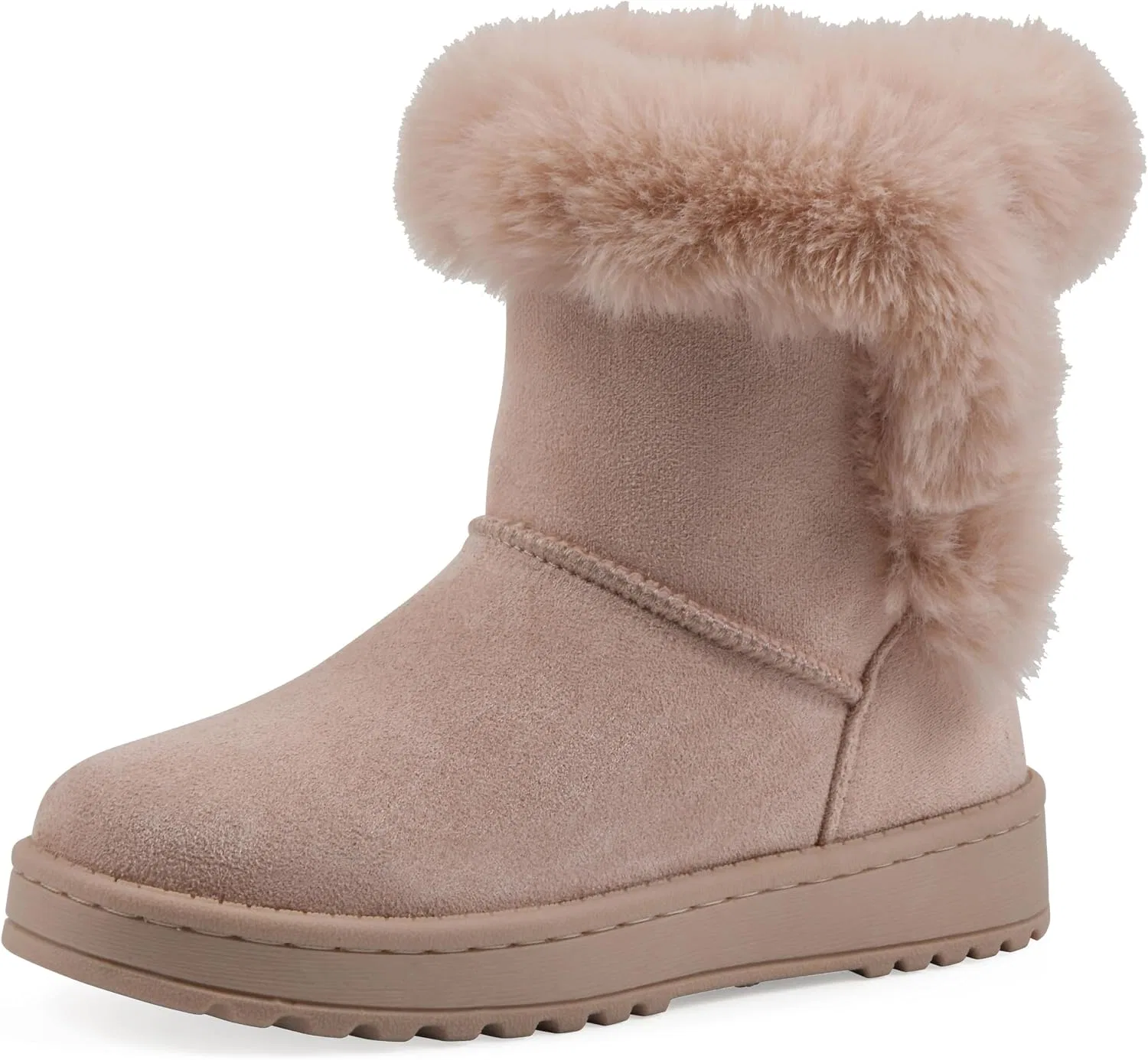 Детские ботинки для девочек с искусственным мехом Incher WHITE MOUNTAIN, Blush/Fabric
