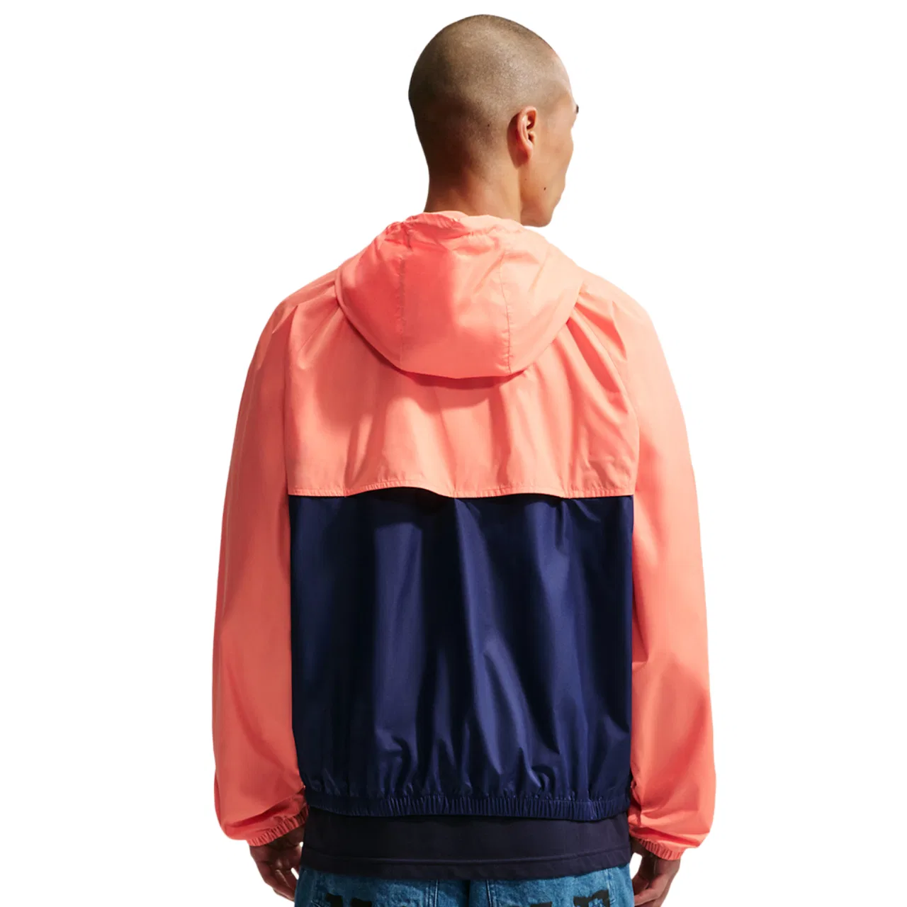 Мужская куртка Windrunner Nike, цвет Orange Frost/Midnight Navy/Midnight Navy — фото 2