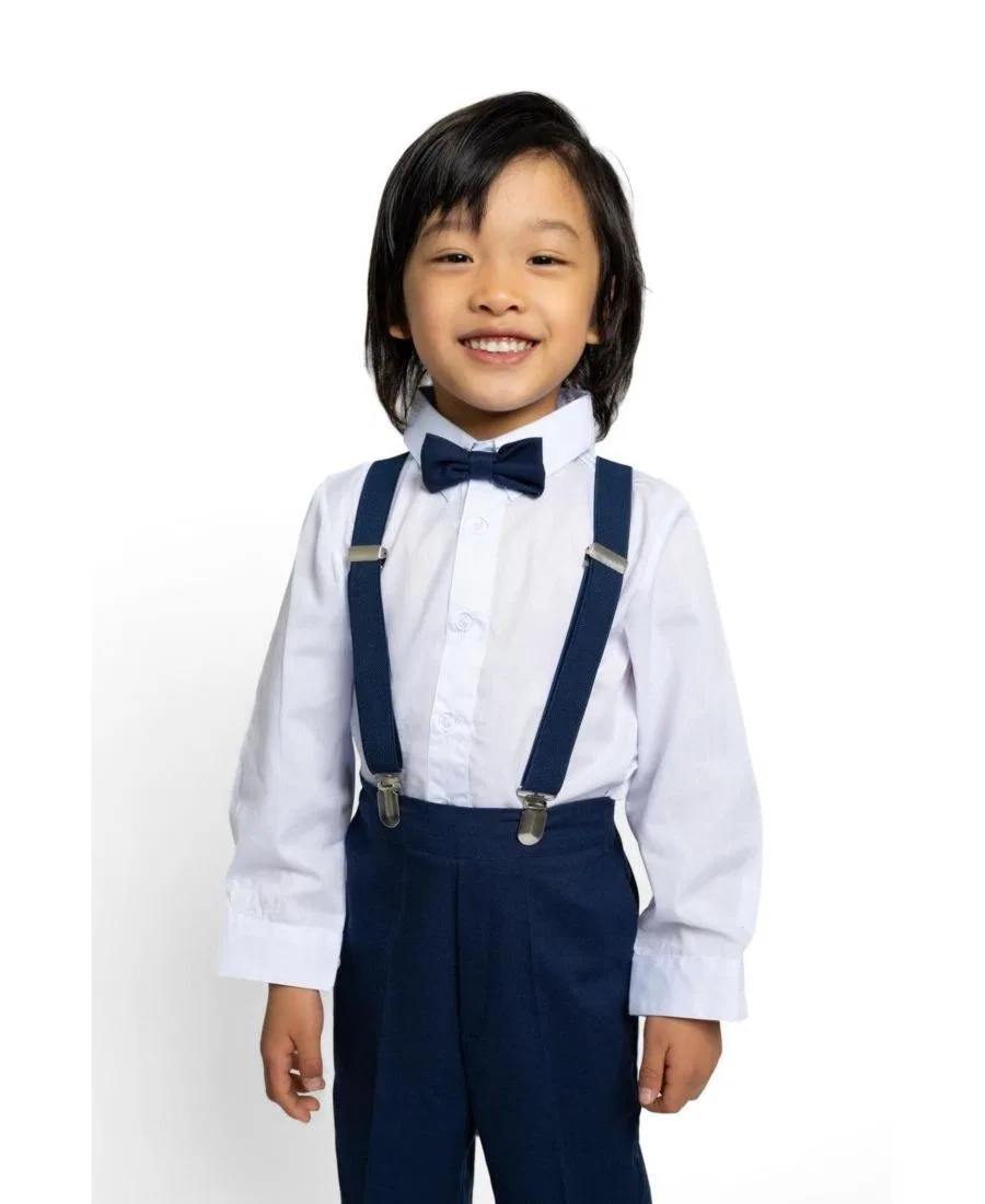 Детский костюм Barn Safari Linen из 4 предметов Peanut Butter Collection, Indigo — фото 2