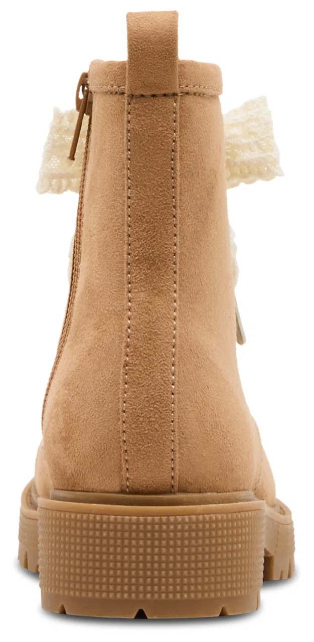 Детские ботинки для девочек с декором из страз JLUXELLE Steve Madden, Tan — фото 3
