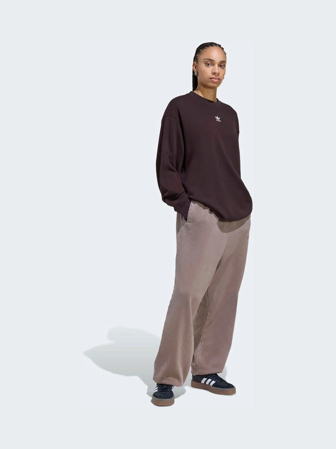 Джоггеры Essentials Linear BYFR, adidas Originals, коричневый — фото 3