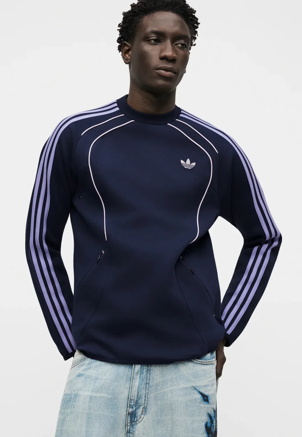 Команда Spacer - толстовка Adidas Originals, Night Indigo — фото 4