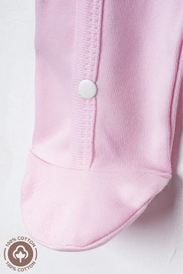 Детское боди-комбинезон с принтом Happy Miniel, Pink — фото 4