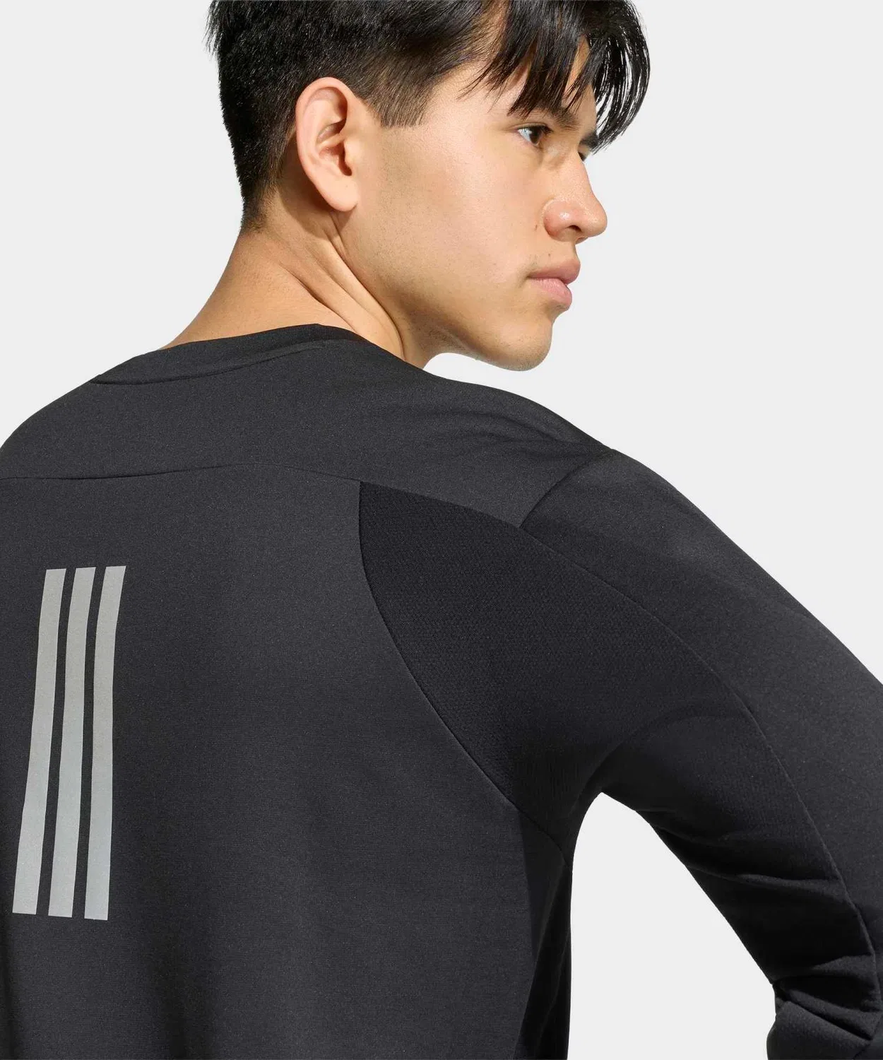 Мужская футболка с длинным рукавомTraining Long Sleeve Carat T-Shirt Adidas, Black — фото 4