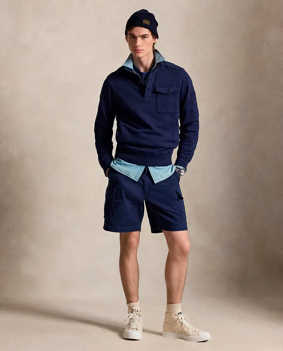 Мужские шорты карго из саржи Gellar Polo Ralph Lauren, Azul Marino