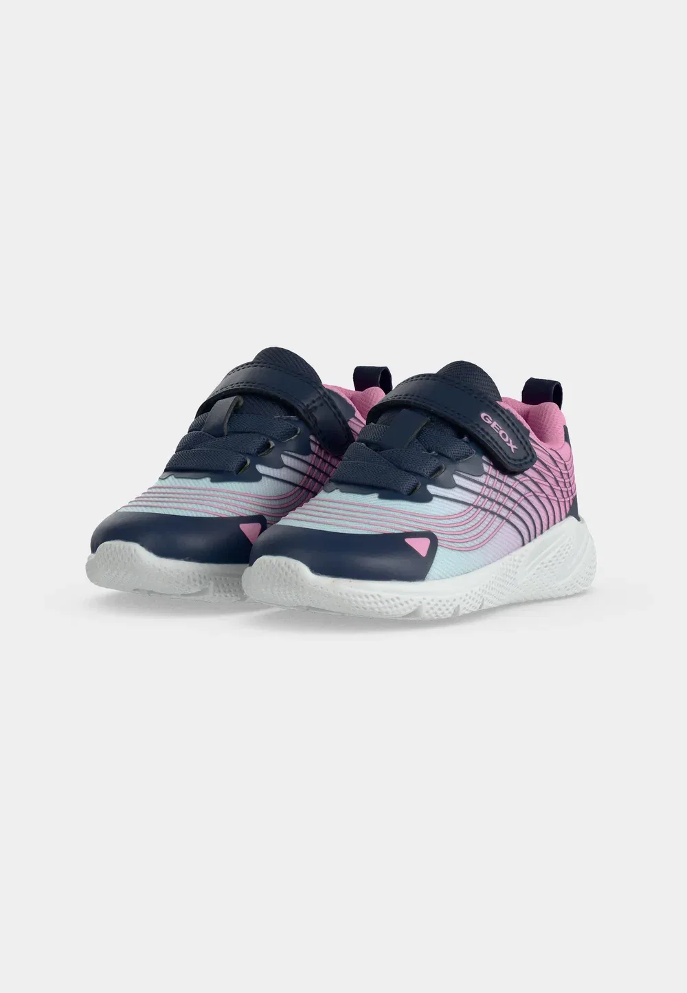 Детские туфельки Printye для девочки Geox, Aqua/Pink — фото 3