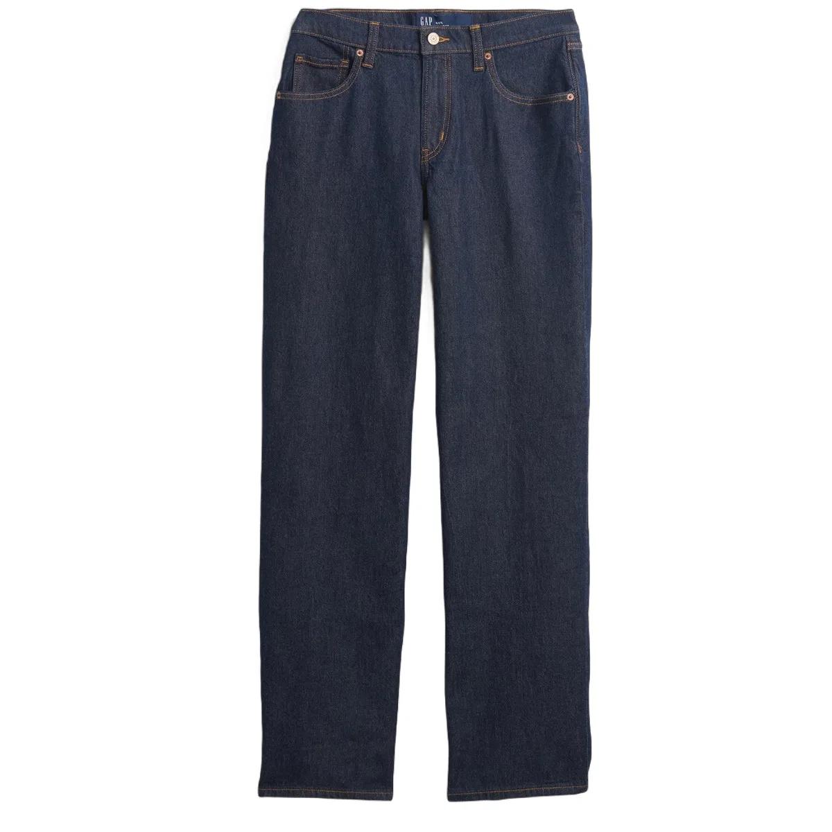 Женские джинсы прямого кроя Dark Color Washed GAP, Темный