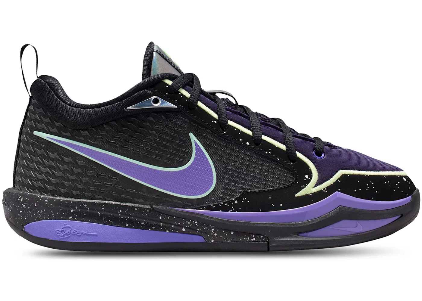 Детские баскетбольные кроссовки Nike Sabrina 4 Eyes On The Prize, цвет Black/Purple Dynasty/Metallic Silver/Action Grape