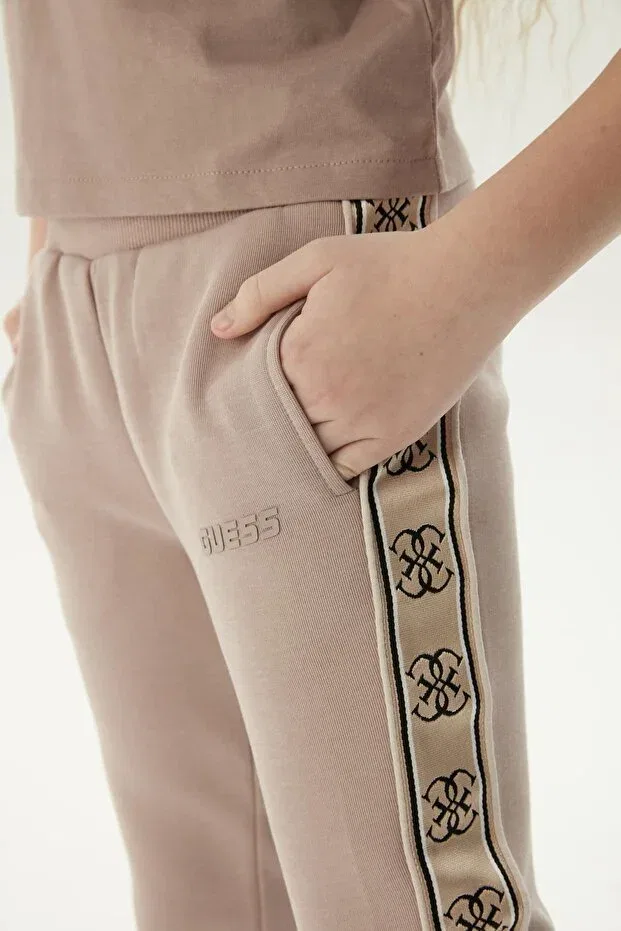 Детские спортивные штаны для девочек скинни Guess, Brown — фото 3