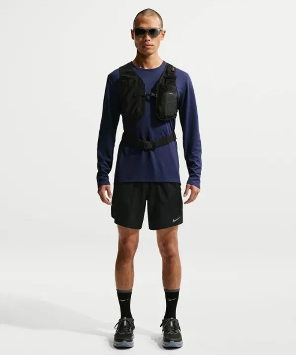 Шорты для бега с подкладкой Stride Dri-FIT 7" бренд Nike, черный