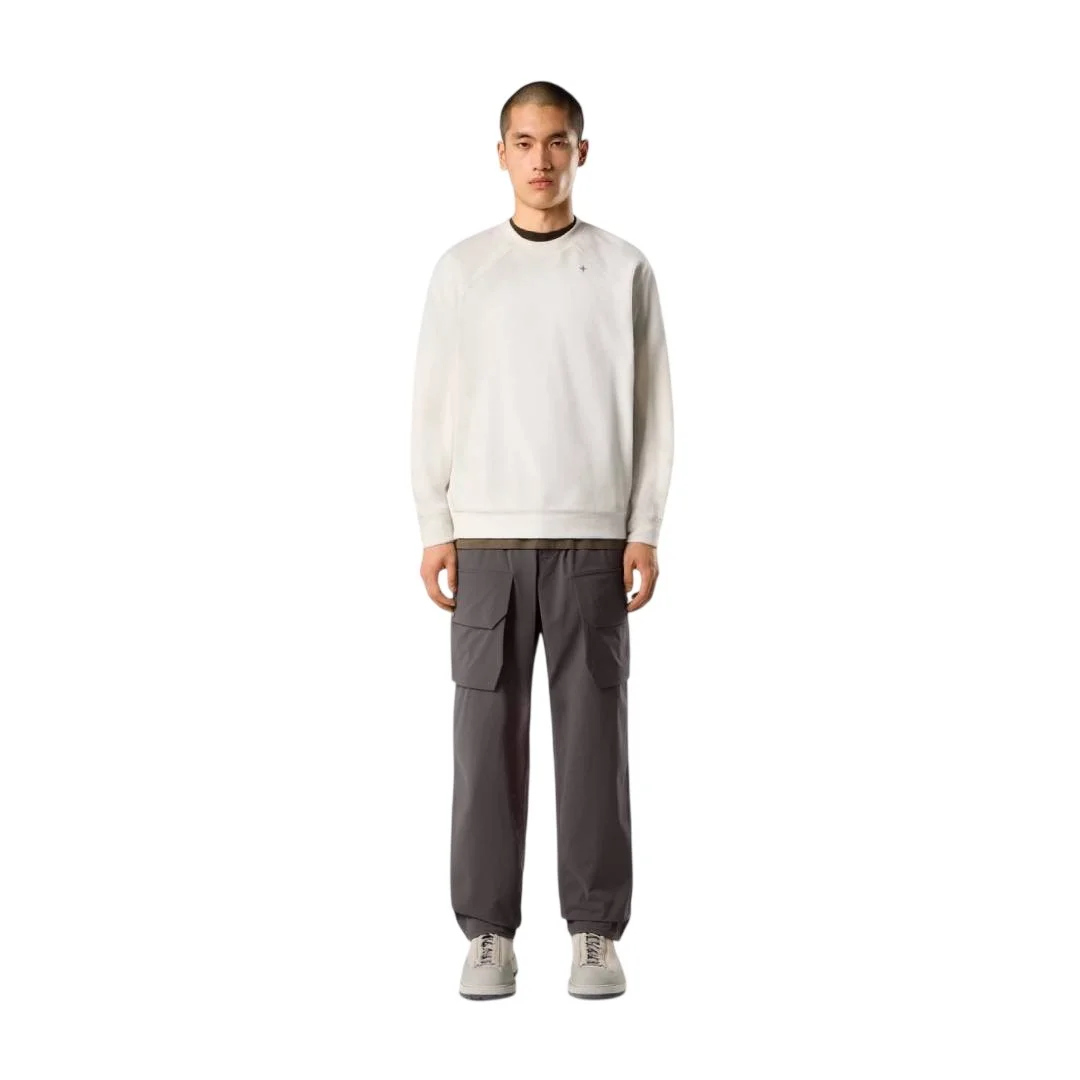 Мужской свитшот Stone Island Regular-fit Crewneck With Raglan Sleeves, гипсовый