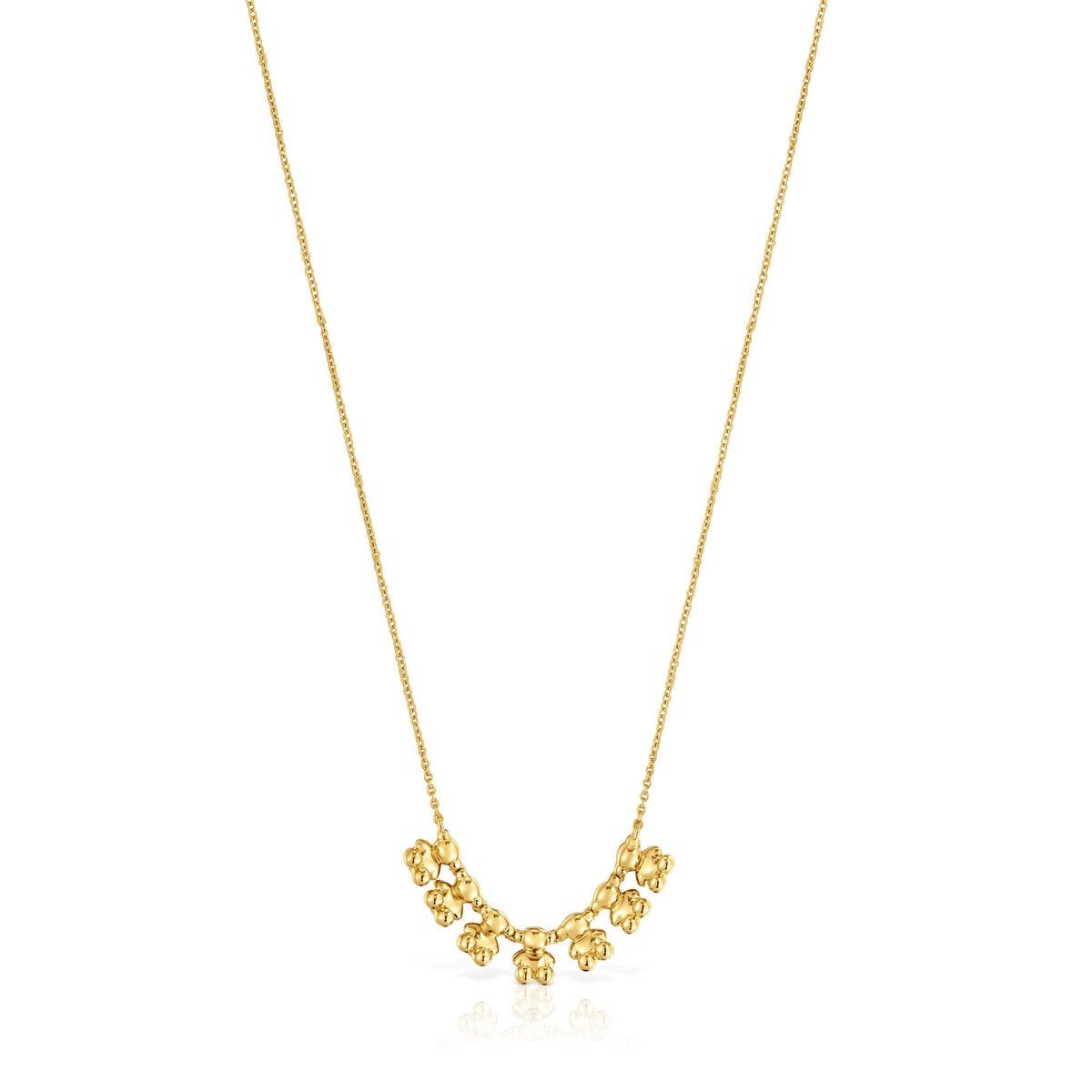 

Колье Tous Bold Bear And Charm, позолоченное серебро