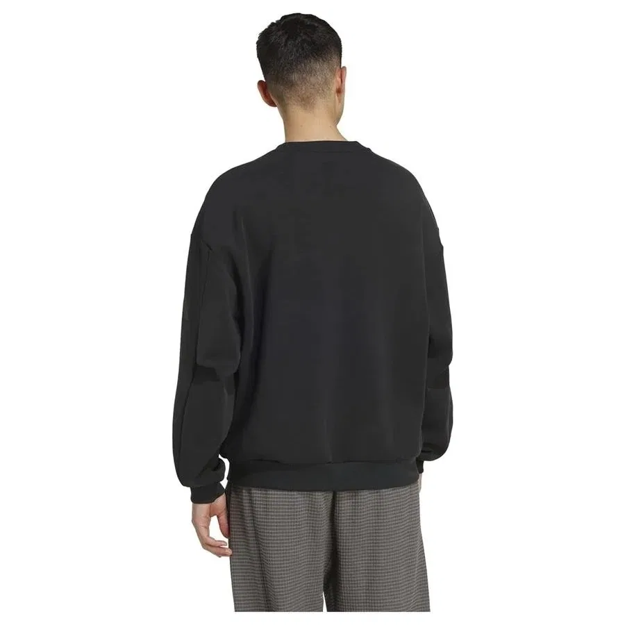 Мужской свитшот свободного кроя из прохладной ткани adidas M SL SK CREW KF0485, Черный — фото 3