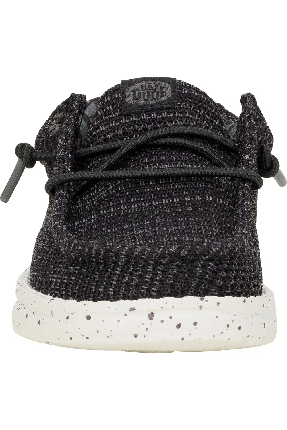 Детские кроссовки slip-on на эластичных шнурках Wally Stretch Sox Hey Dude, черный — фото 3