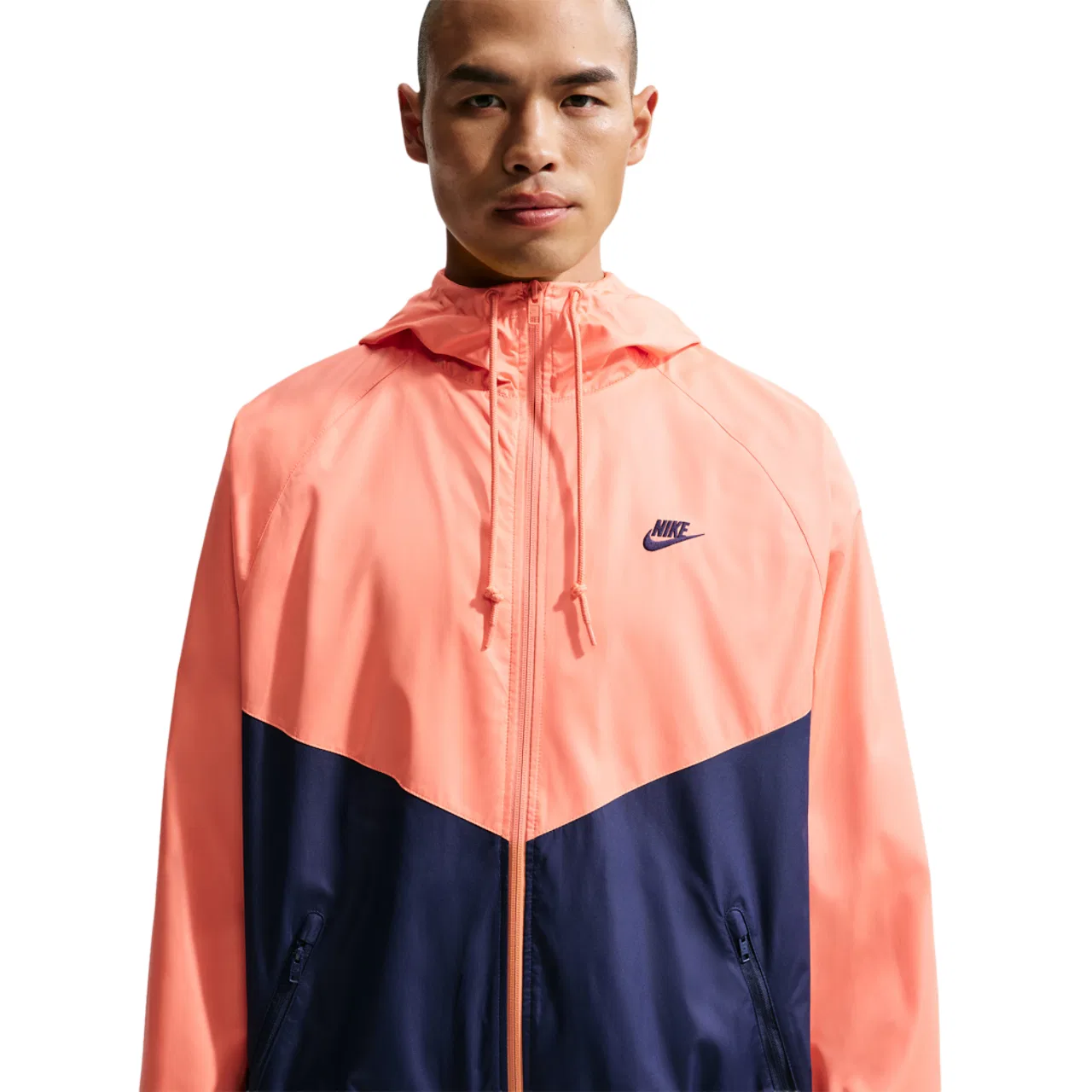 Мужская куртка Windrunner Nike, цвет Orange Frost/Midnight Navy/Midnight Navy — фото 3