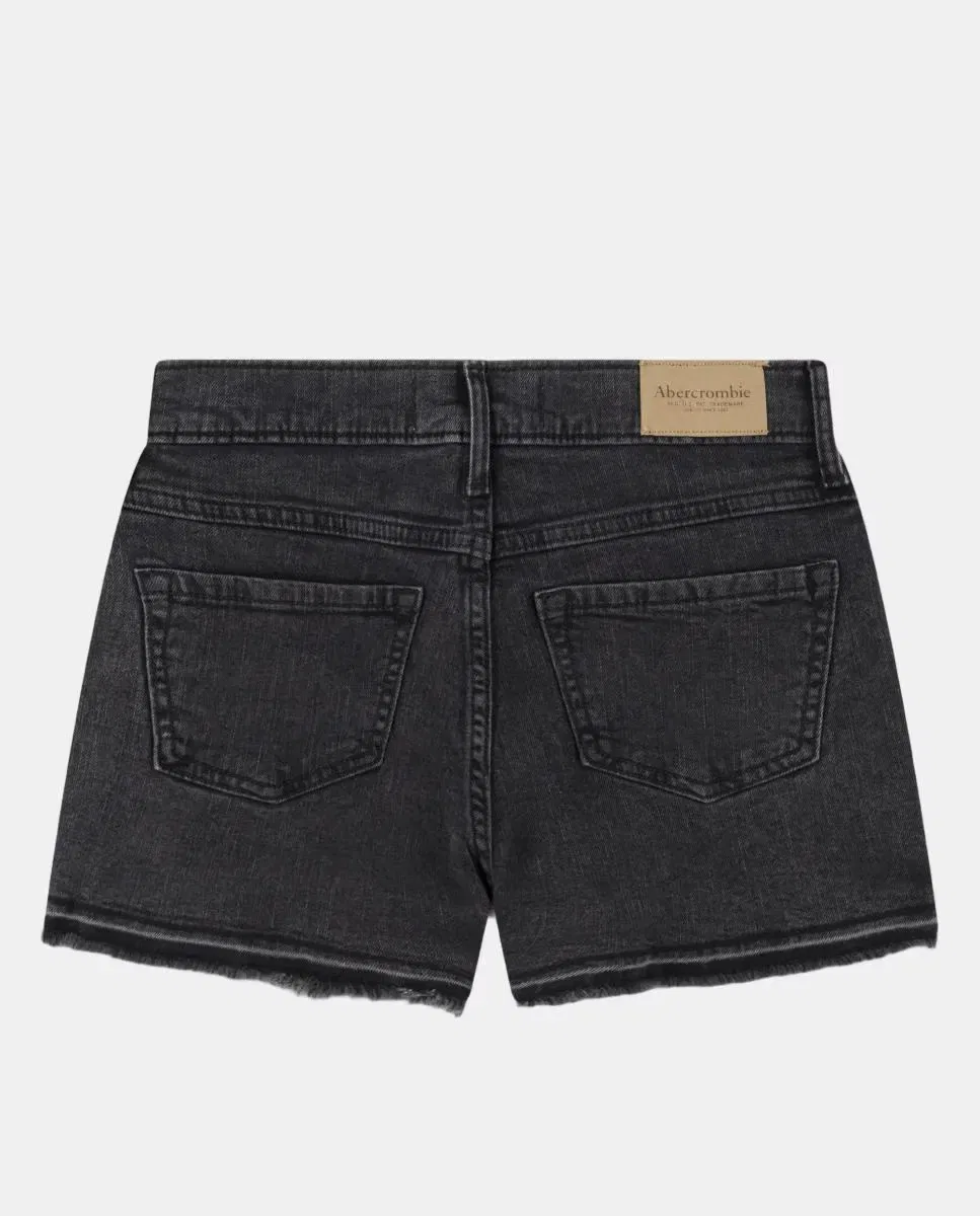 Детские шорты для девочки джинсовые Abercrombie Kids, Gris — фото 2