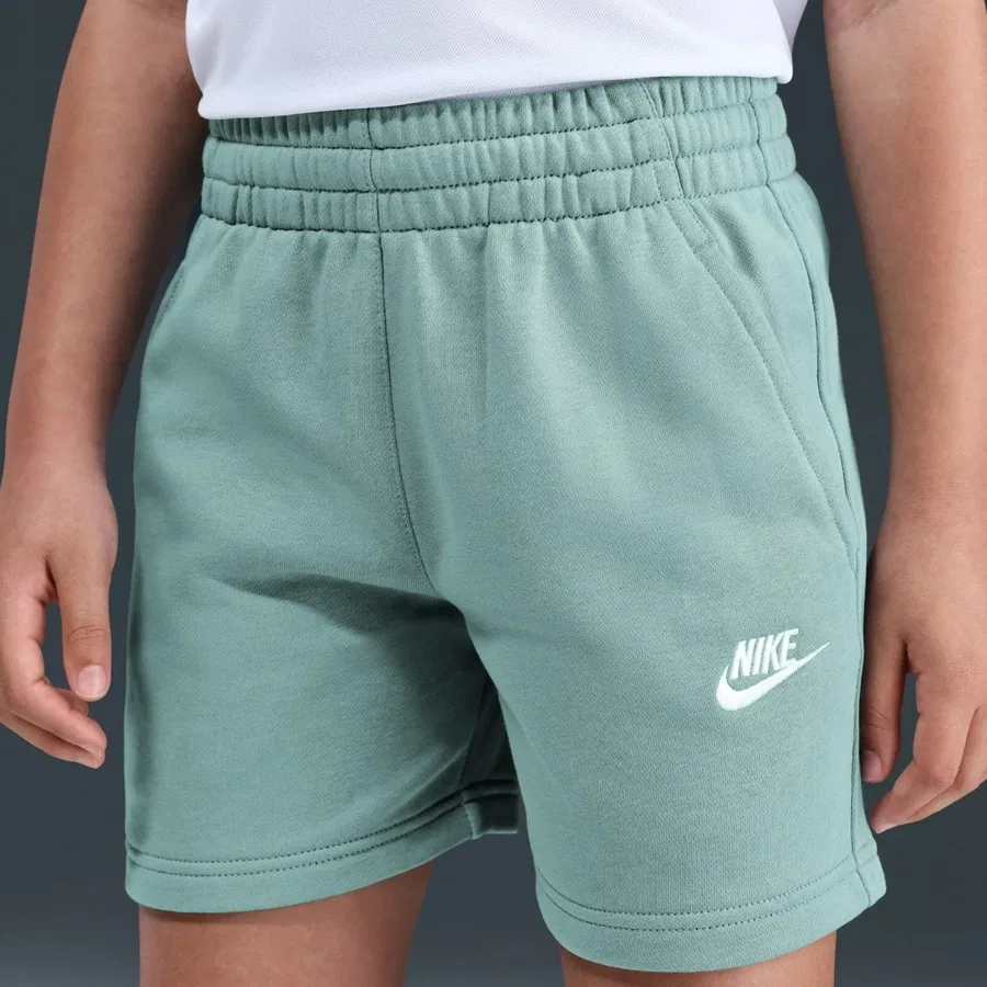 Шорты спортивные с принтом Sportswear Club Fleece Nike, Зелено-белый — фото 4