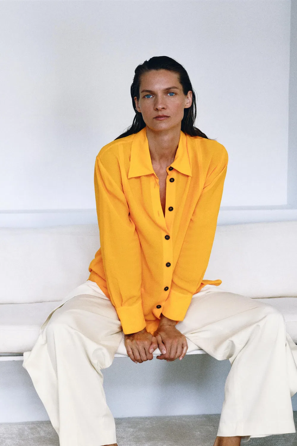 Свободная блузка из коллекции ZW ZARA, Tangerine