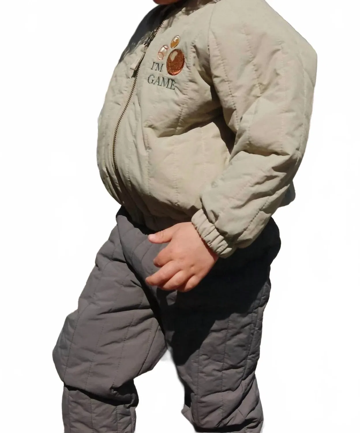 Детская куртка-бомбер для мальчиков утепленная Juno Bomber Jacket Konges Sløjd, Laurel Oak — фото 3