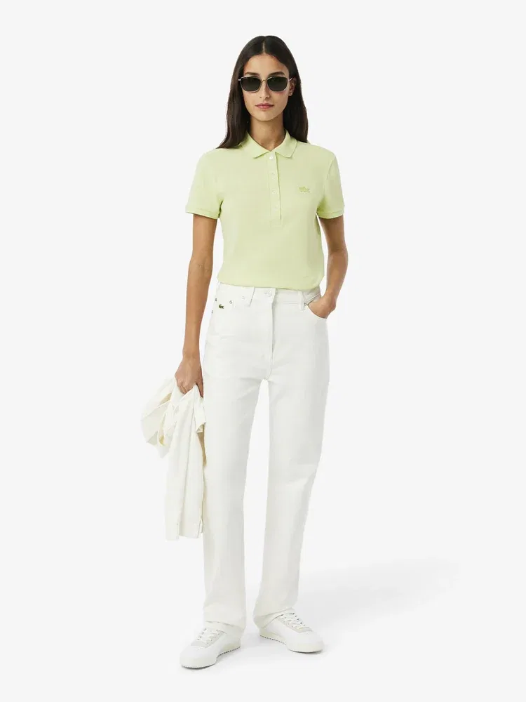 Поло LACOSTE Slim Fit Apple Green — фото 4
