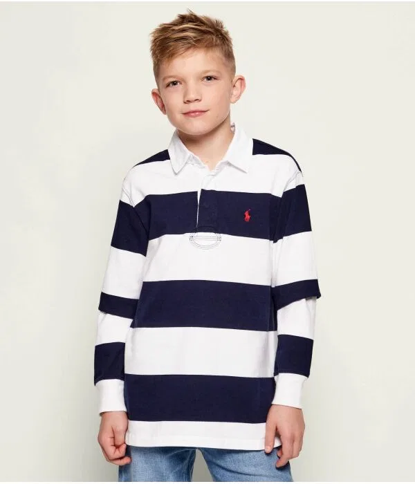 Детское поло Rugby Polo Ralph Lauren, Blu Marino