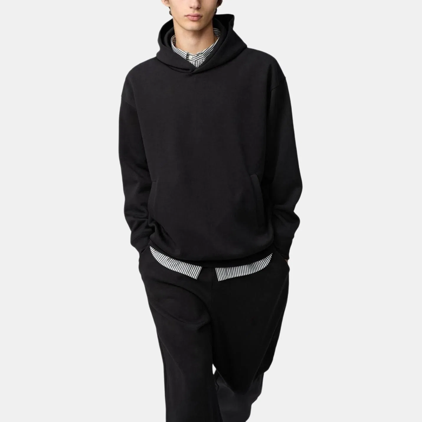 Толстовка унисекс Black с капюшоном UNIQLO — фото 3