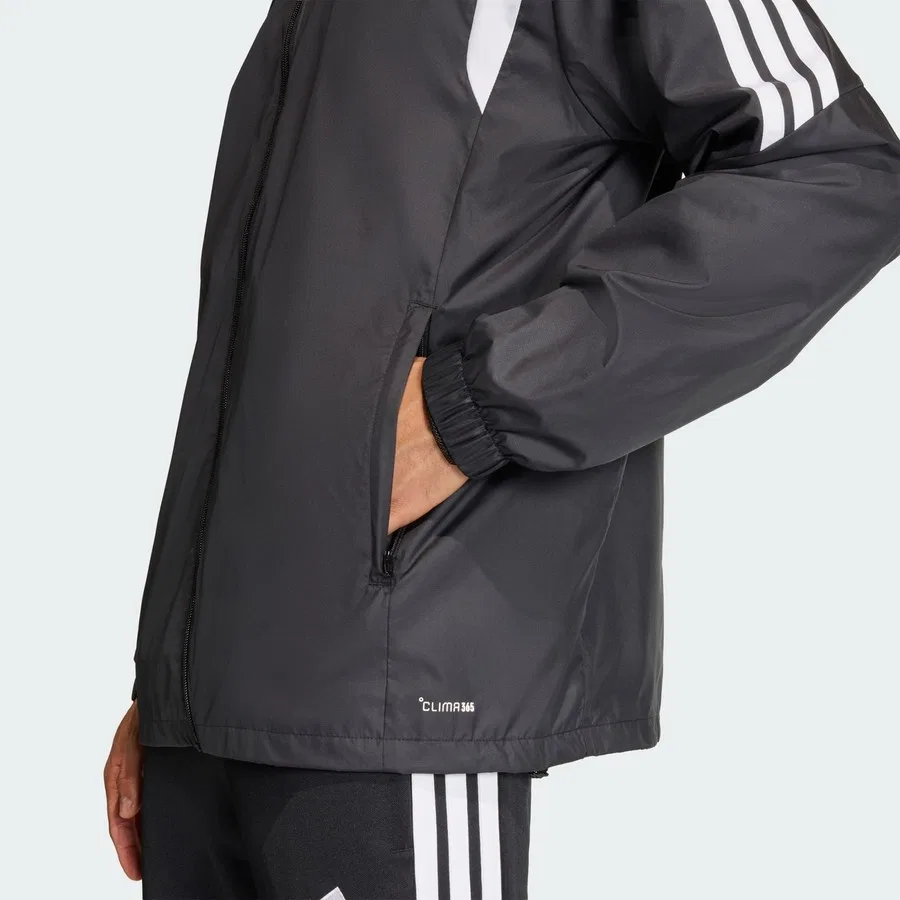 Ветровка спортивная с капюшоном Performance JY9733 Tiro26 League adidas, Черно-белый — фото 4