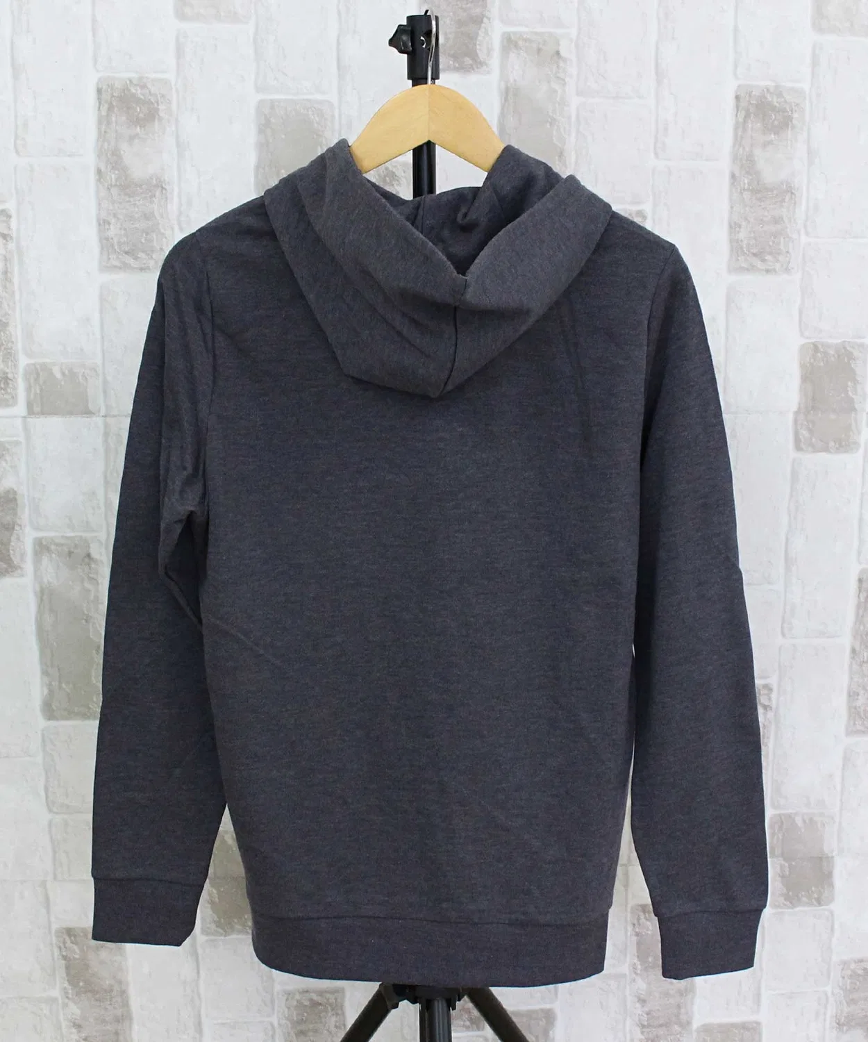 Мужское худи с принтом Big No Logo Lightweight TOMMY HILFIGER, Charcoal — фото 2