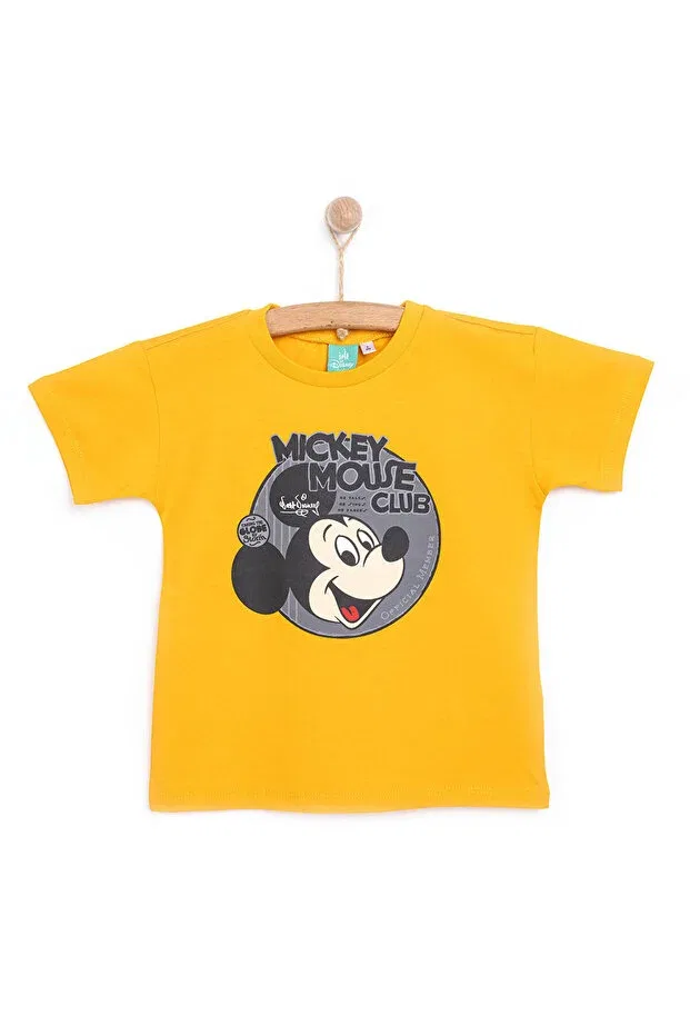Детская футболка для мальчиков хлопковая Mickey Mouse Disney, Sarı